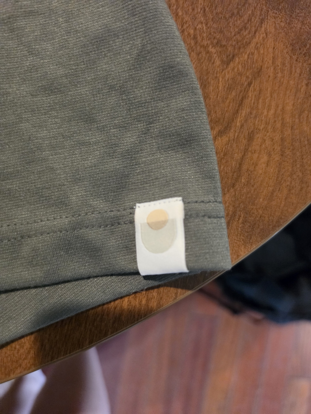 LAALBU Sage Green Baby Wearing Shirt - Picture 2 of 5
